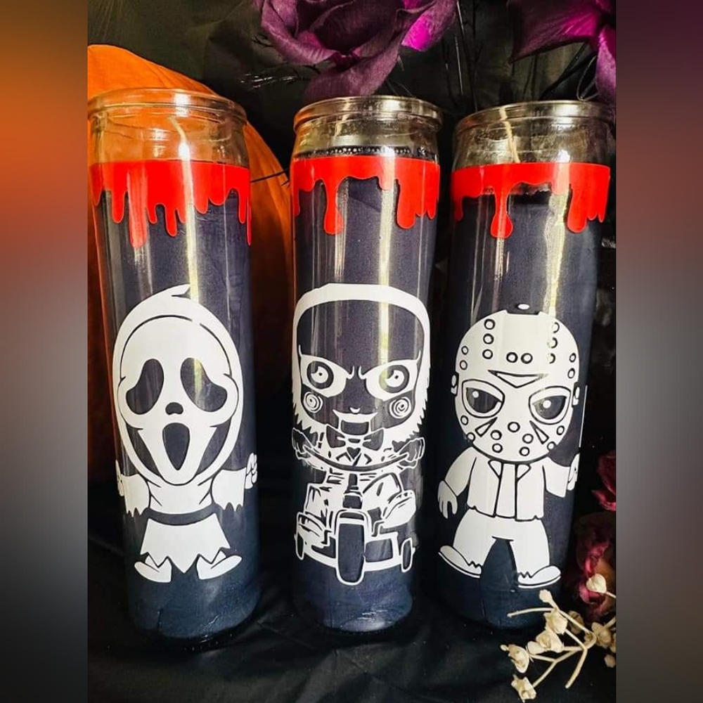 Halloween Candles Ghostface Jigsaw Saw Jason Chucky Baby Yoda And Many More